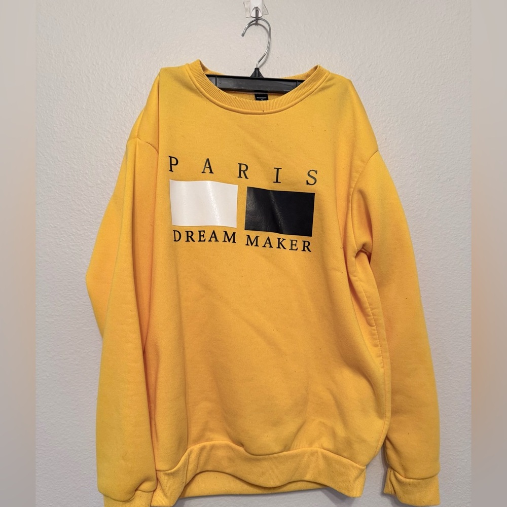 NFINITY Yellow Crewneck Sweater